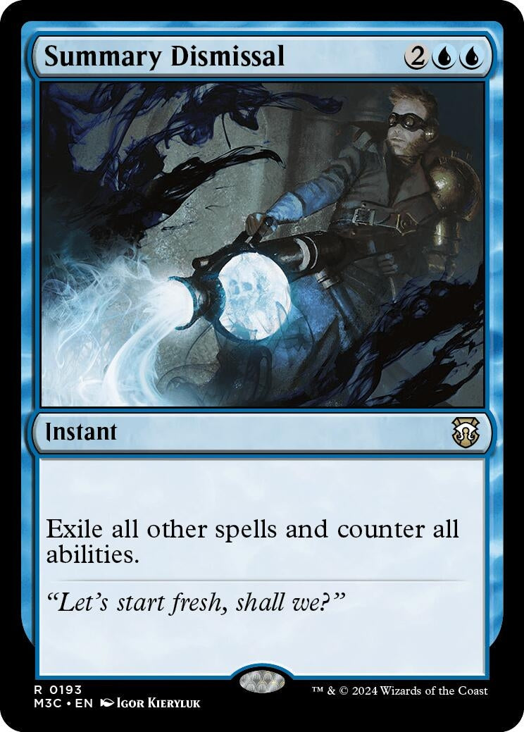 Image for Summary Dismissal (Ripple Foil) (Commander: Modern Horizons 3) (193) - Magic: The Gathering