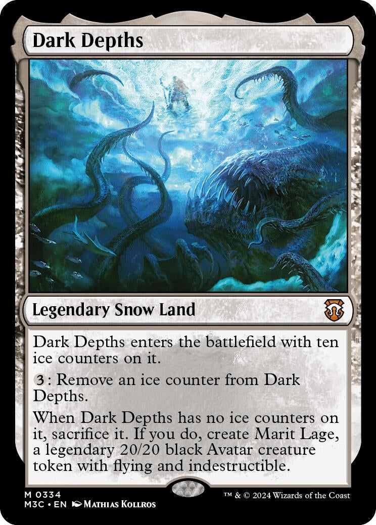 Image for Dark Depths (Ripple Foil) (Commander: Modern Horizons 3) (334) - Magic: The Gathering