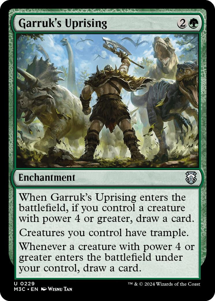 Image for Garruk's Uprising (Ripple Foil) (Commander: Modern Horizons 3) (229) - Magic: The Gathering