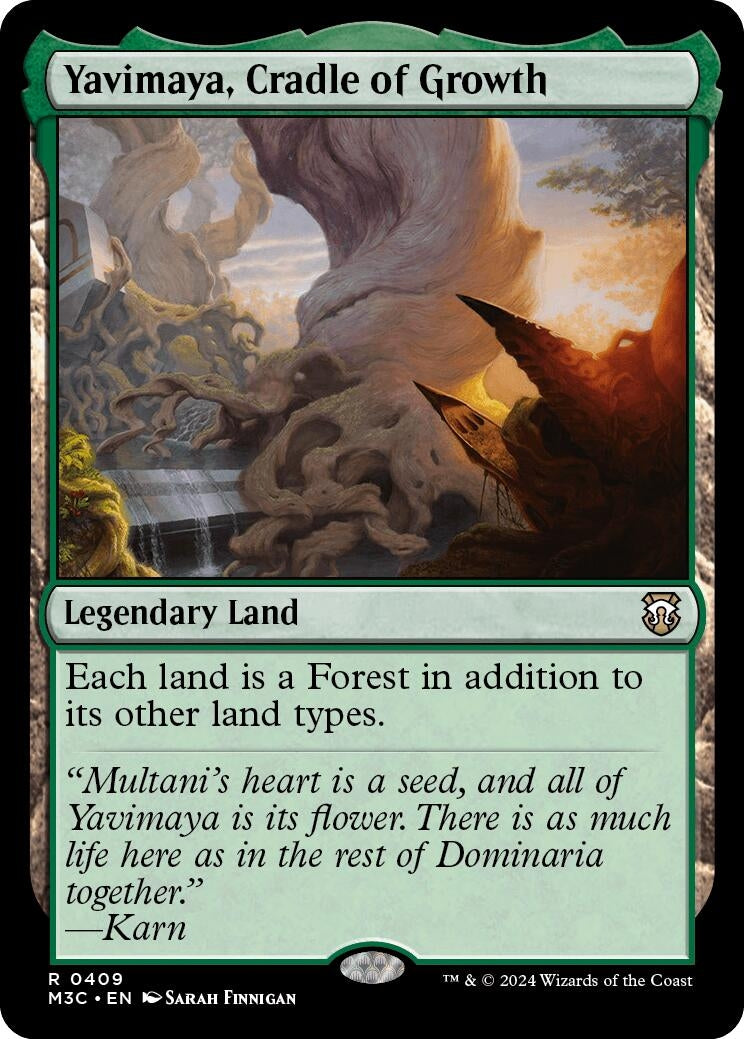 Image for Yavimaya, Cradle of Growth (Ripple Foil) (Commander: Modern Horizons 3) (409) - Magic: The Gathering