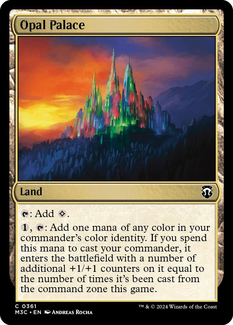 Image for Opal Palace (Ripple Foil) (Commander: Modern Horizons 3) (361) - Magic: The Gathering