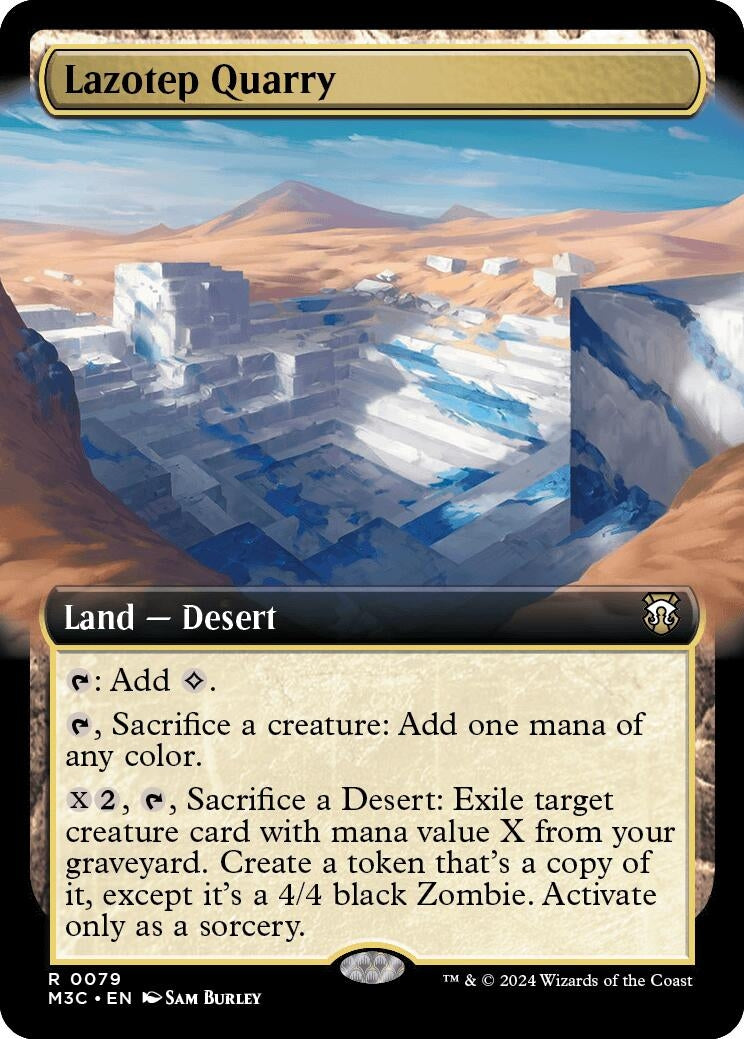 Image for Lazotep Quarry (Extended Art) (Commander: Modern Horizons 3) (79) - Magic: The Gathering