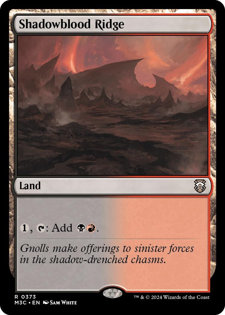 Image for Shadowblood Ridge (Commander: Modern Horizons 3) (373) - Magic: The Gathering