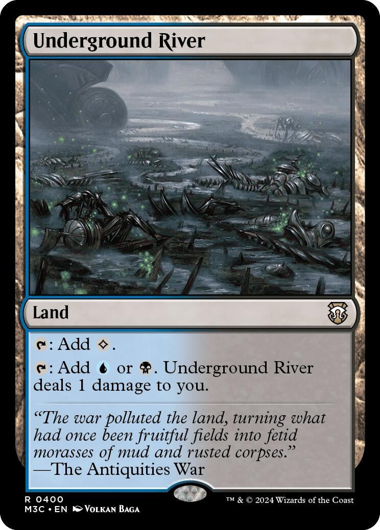 Image for Underground River (Ripple Foil) (Commander: Modern Horizons 3) (400) - Magic: The Gathering
