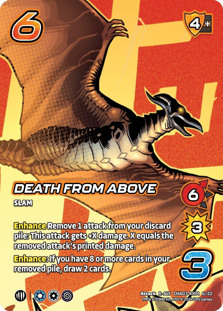 Image for Death From Above (Alternate Art) (Challenger Series: Godzilla) (CHA03-KRM 6/22) - UniVersus