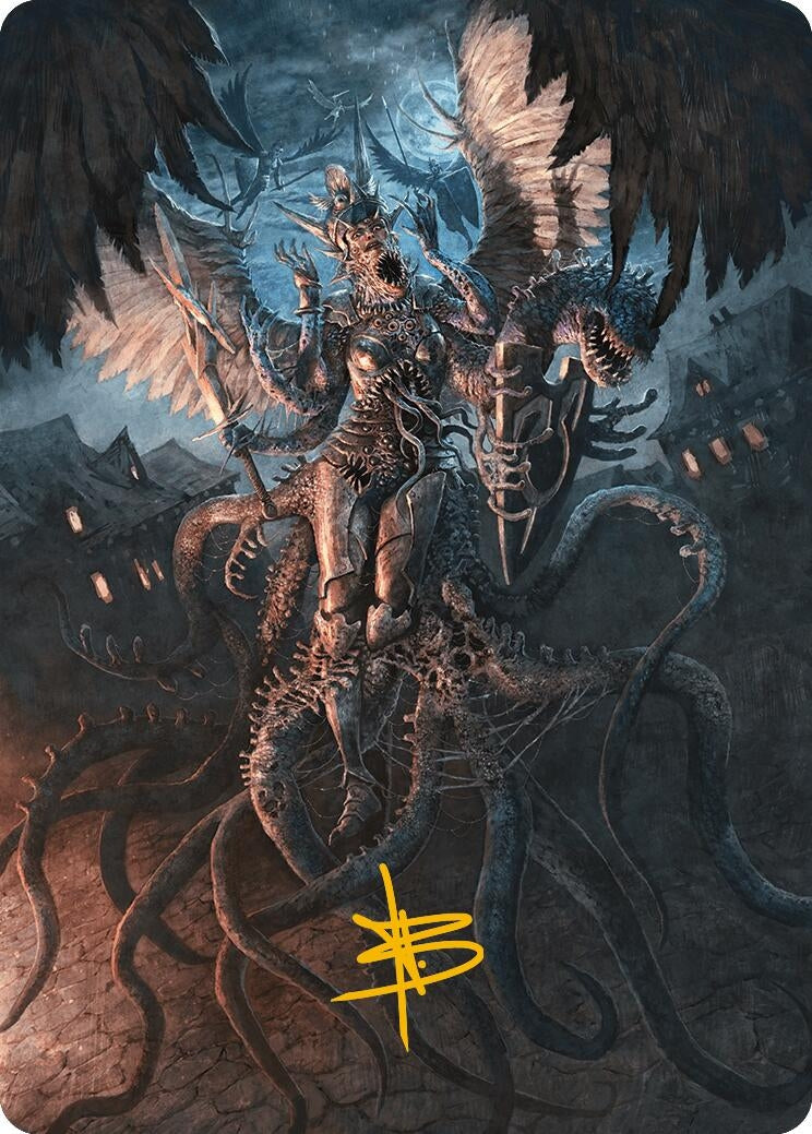 Image for Angelic Aberration Art Card (Gold-Stamped Signature) (Art Series: Modern Horizons 3) (28) - Magic: The Gathering