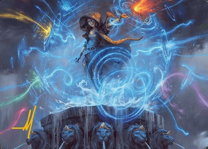 Image for Flusterstorm Art Card (Gold-Stamped Signature) (Art Series: Modern Horizons 3) (54) - Magic: The Gathering