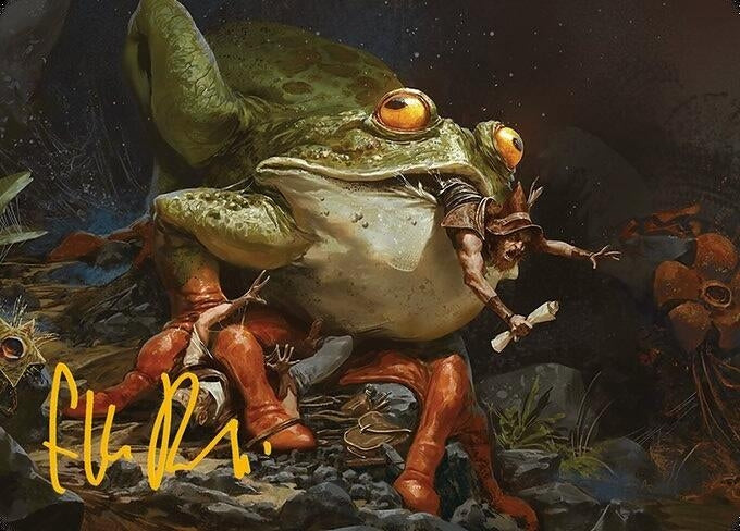 Image for Rampant Frogantua Art Card (Gold-Stamped Signature) (Art Series: Modern Horizons 3) (32) - Magic: The Gathering