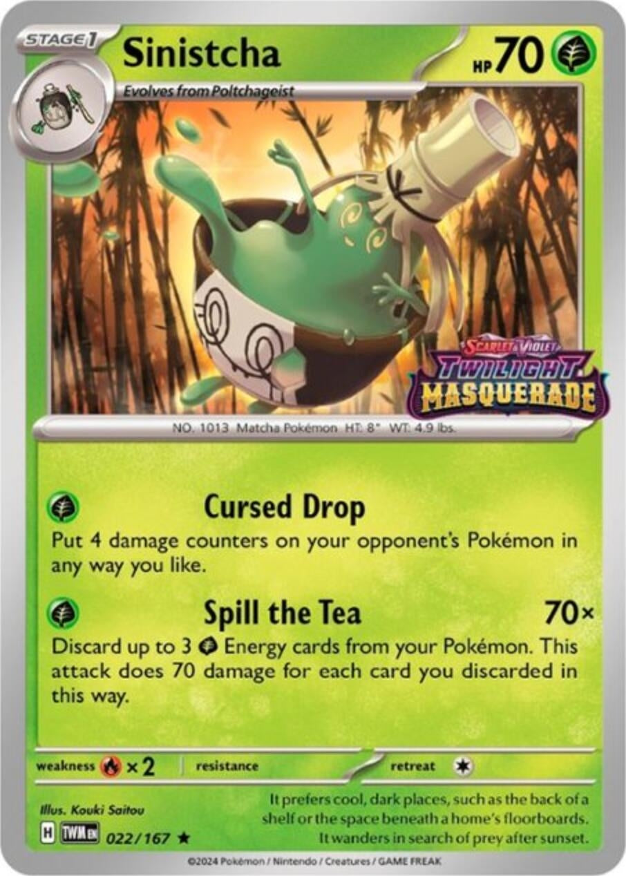 Image for Sinistcha - 022/167 (Prerelease) (SV: Scarlet & Violet Promo Cards) (022/167) - Pokemon
