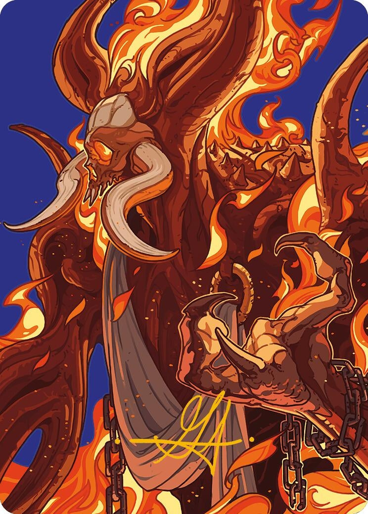 Image for Phlage, Titan of Fire's Fury Art Card (Gold-Stamped Signature) (Art Series: Modern Horizons 3) (50) - Magic: The Gathering