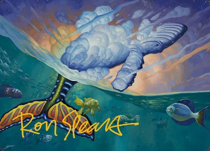 Image for Dreamtide Whale Art Card (Gold-Stamped Signature) (Art Series: Modern Horizons 3) (2) - Magic: The Gathering