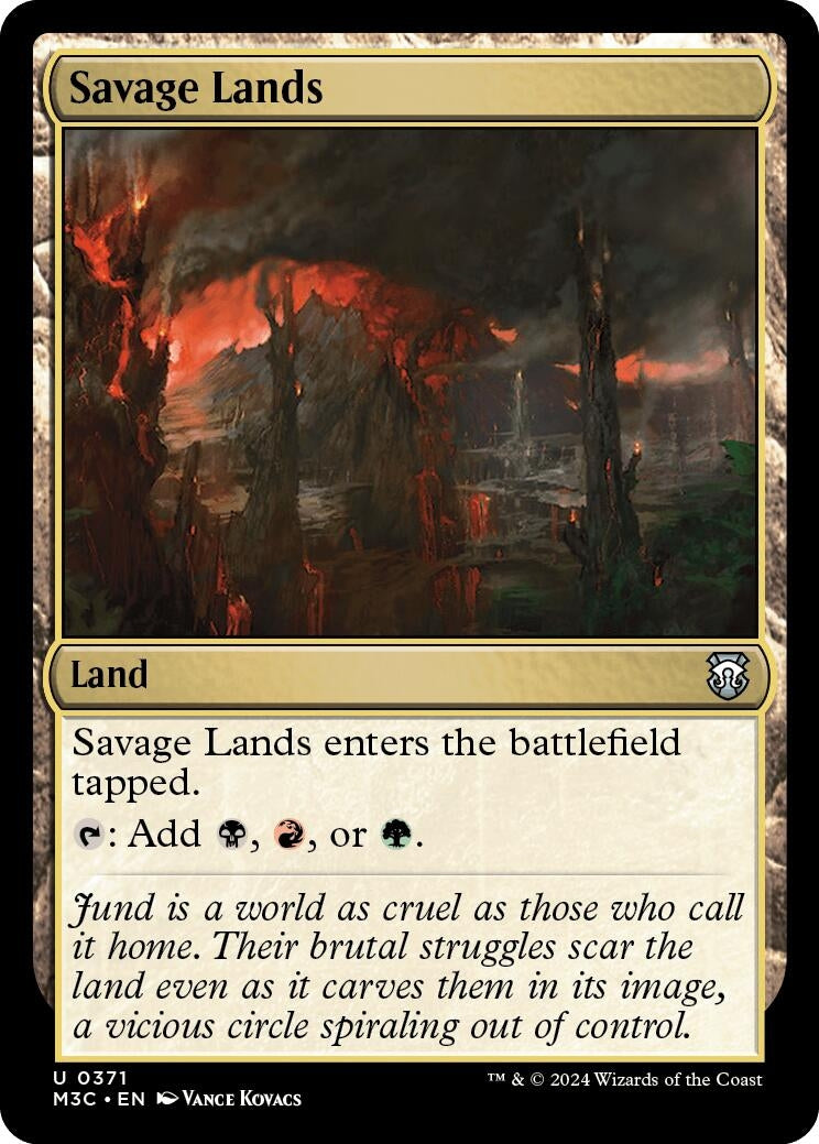 Image for Savage Lands (Ripple Foil) (Commander: Modern Horizons 3) (371) - Magic: The Gathering