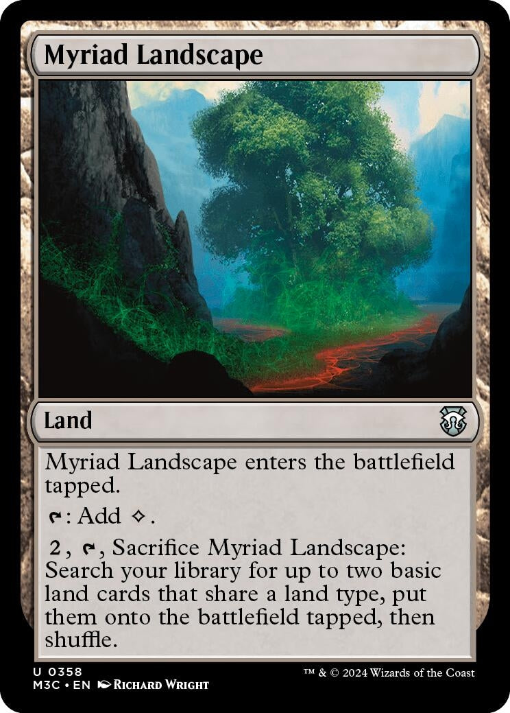Image for Myriad Landscape (Ripple Foil) (Commander: Modern Horizons 3) (358) - Magic: The Gathering