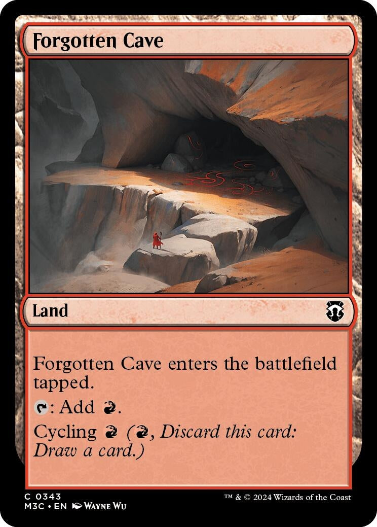 Image for Forgotten Cave (Ripple Foil) (Commander: Modern Horizons 3) (343) - Magic: The Gathering