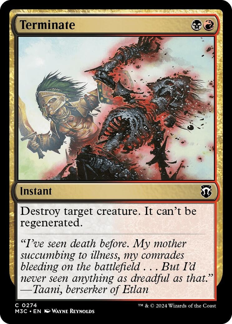 Image for Terminate (Ripple Foil) (Commander: Modern Horizons 3) (274) - Magic: The Gathering