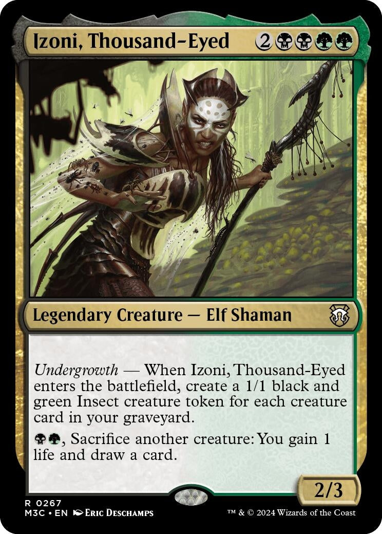 Image for Izoni, Thousand-Eyed (Ripple Foil) (Commander: Modern Horizons 3) (267) - Magic: The Gathering