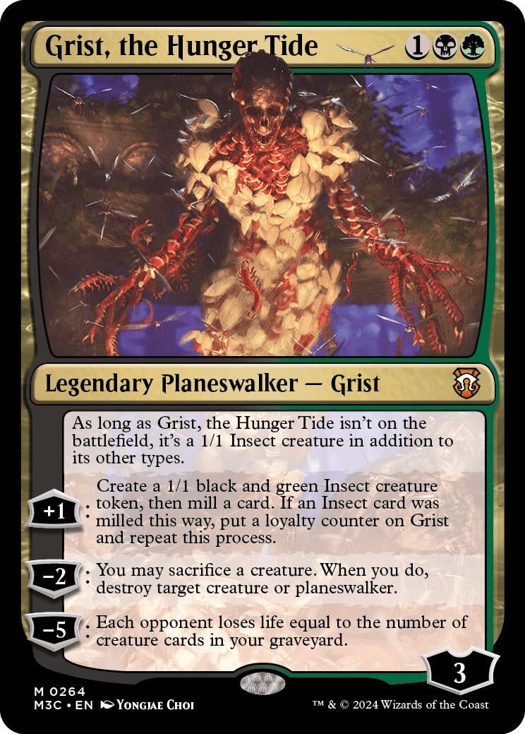 Image for Grist, the Hunger Tide (Ripple Foil) (Commander: Modern Horizons 3) (264) - Magic: The Gathering