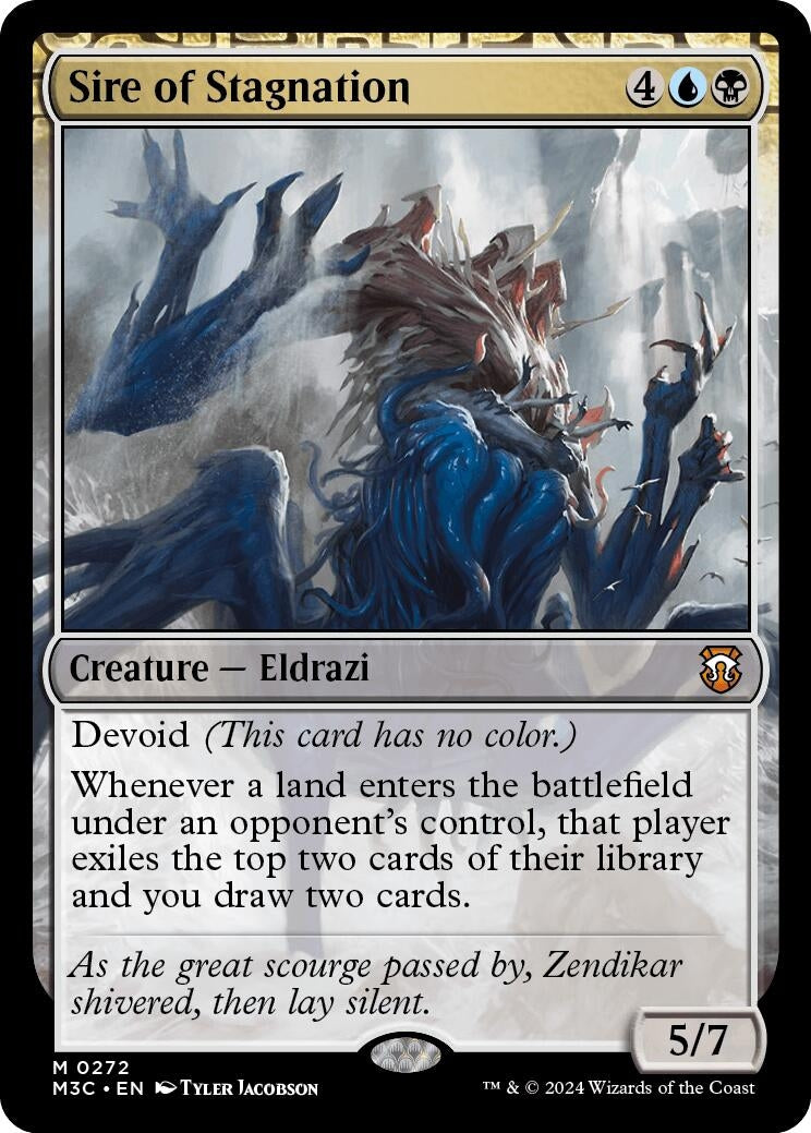 Image for Sire of Stagnation (Ripple Foil) (Commander: Modern Horizons 3) (272) - Magic: The Gathering