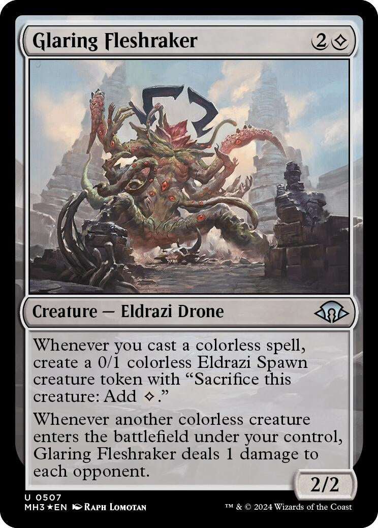 Image for Glaring Fleshraker (Ripple Foil) (Modern Horizons 3) (507) - Magic: The Gathering