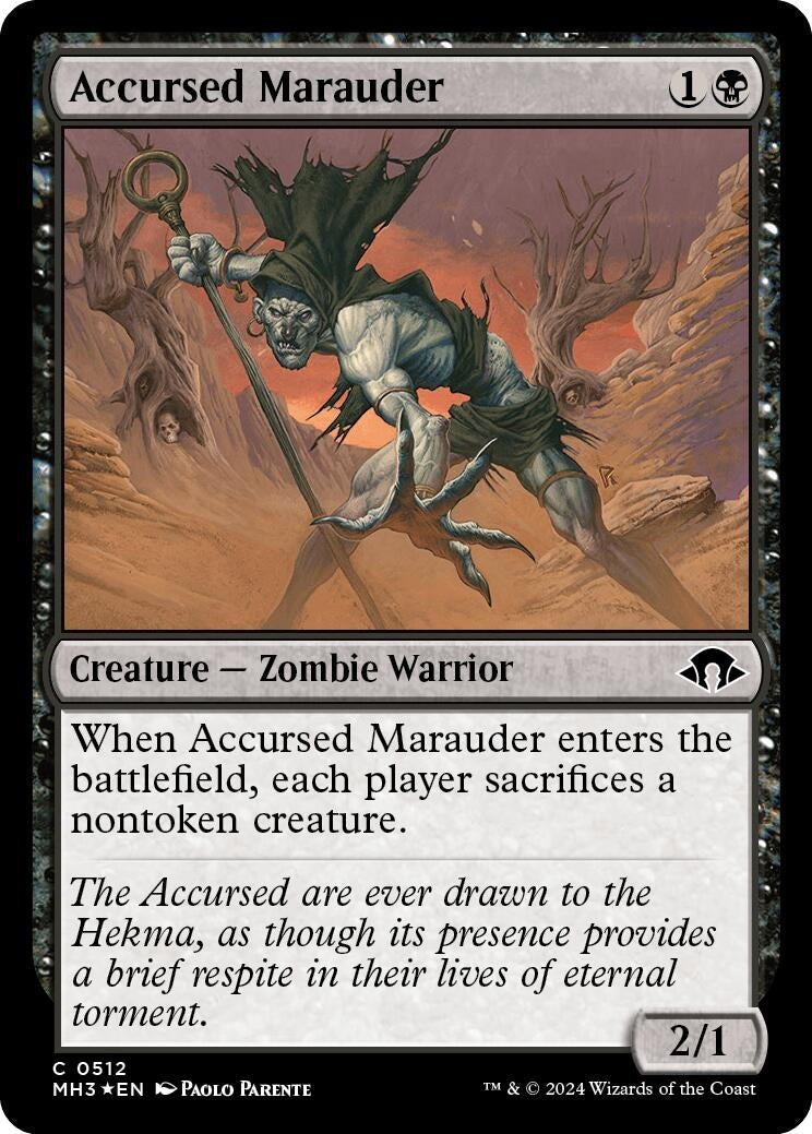 Image for Accursed Marauder (Ripple Foil) (Modern Horizons 3) (512) - Magic: The Gathering