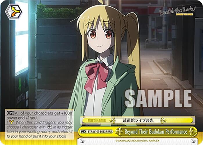 Image for Beyond Their Budokan Performance (RRR) (BOCCHI THE ROCK!) (BTR/W107-E033R RRR) - Weiss Schwarz