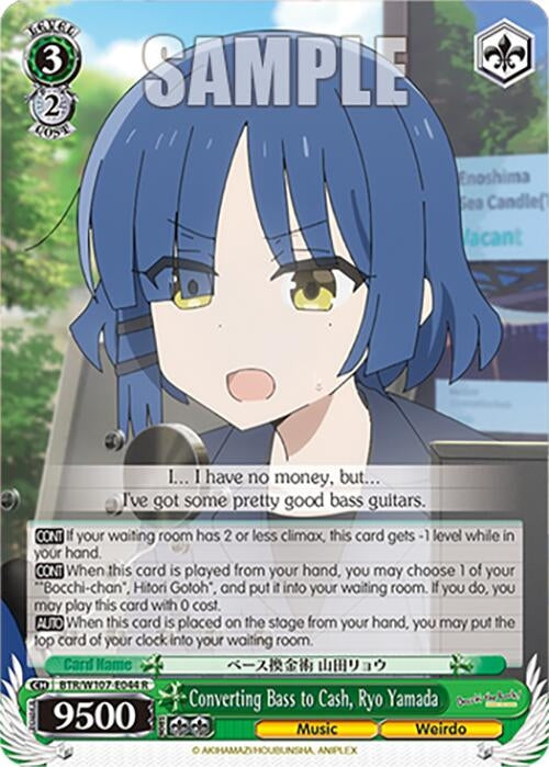 Image for Converting Bass to Cash, Ryo Yamada (BOCCHI THE ROCK!) (BTR/W107-E044 R) - Weiss Schwarz