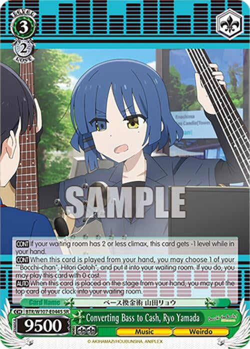 Image for Converting Bass to Cash, Ryo Yamada (SR) (BOCCHI THE ROCK!) (BTR/W107-E044S SR) - Weiss Schwarz