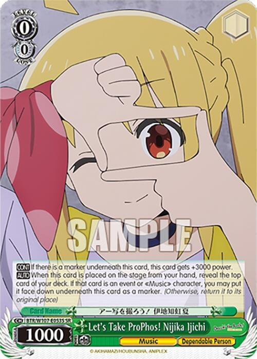 Image for Let's Take ProPhos! Nijika Ijichi (SR) (BOCCHI THE ROCK!) (BTR/W107-E053S SR) - Weiss Schwarz