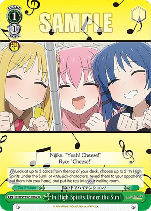 Image for In High Spirits Under the Sun! (BOCCHI THE ROCK!) (BTR/W107-E062 U) - Weiss Schwarz