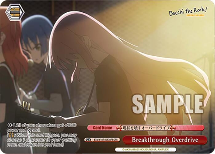 Image for Breakthrough Overdrive (OFR) (BOCCHI THE ROCK!) (BTR/W107-E097OFR OFR) - Weiss Schwarz