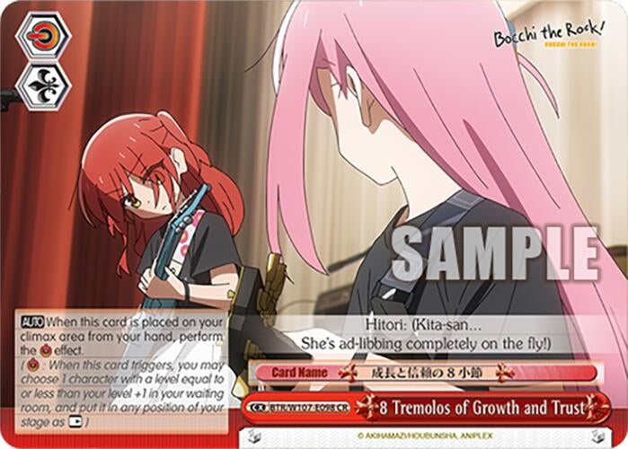 Image for 8 Tremolos of Growth and Trust (BOCCHI THE ROCK!) (BTR/W107-E098 CR) - Weiss Schwarz