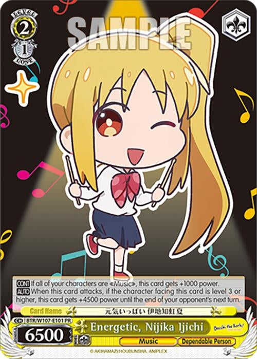 Image for Energetic, Nijika Ijichi (BOCCHI THE ROCK!) (BTR/W107-E101 PR) - Weiss Schwarz