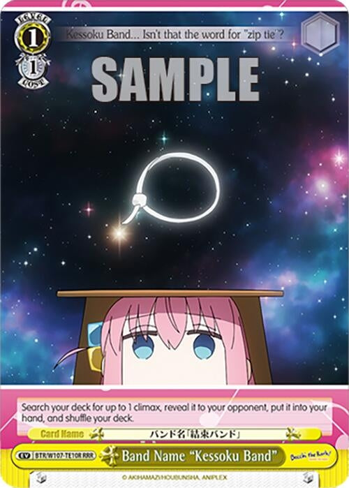 Image for Band Name "Kessoku Band" (RRR) (BOCCHI THE ROCK!) (BTR/W107-TE10R RRR) - Weiss Schwarz