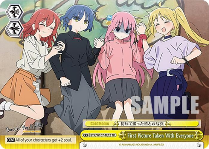 Image for First Picture Taken With Everyone (BOCCHI THE ROCK!) (BTR/W107-TE12 TD) - Weiss Schwarz