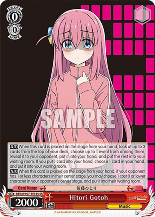 Image for Hitori Gotoh (SR) (BOCCHI THE ROCK!) (BTR/W107-TE14S SR) - Weiss Schwarz