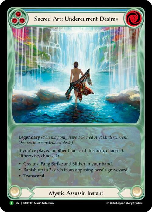 Image for Sacred Art: Undercurrent Desires - FAB232 (Flesh and Blood: Promo Cards) (FAB232) - Flesh and Blood TCG