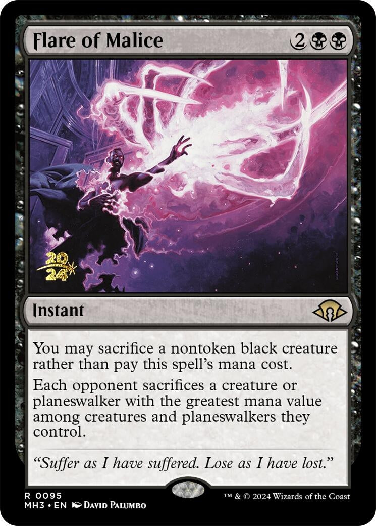 Image for Flare of Malice (Prerelease Cards) (95) - Magic: The Gathering