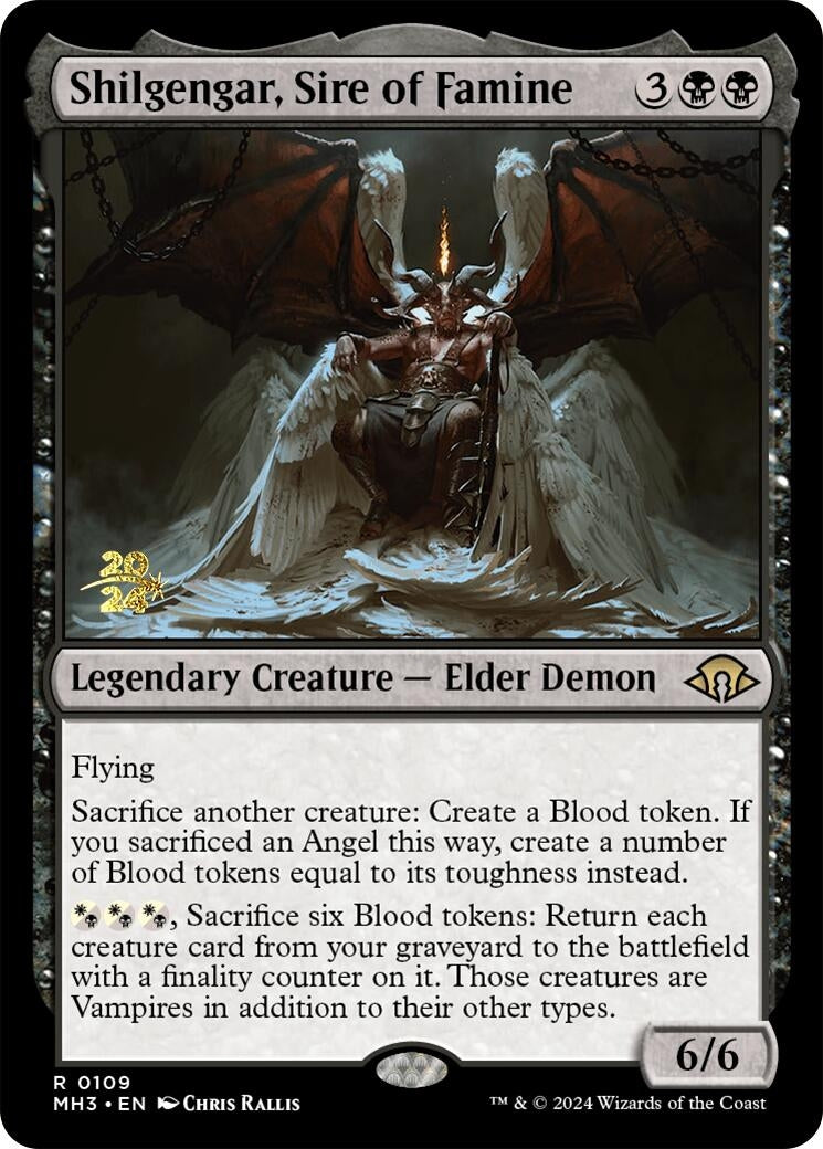 Image for Shilgengar, Sire of Famine (Prerelease Cards) (109) - Magic: The Gathering