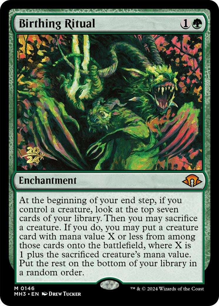 Image for Birthing Ritual (Prerelease Cards) (146) - Magic: The Gathering