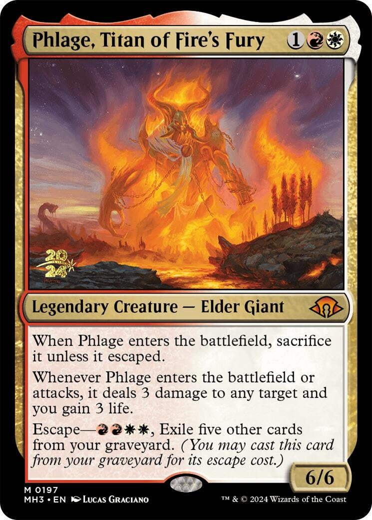 Image for Phlage, Titan of Fire's Fury (Prerelease Cards) (197) - Magic: The Gathering