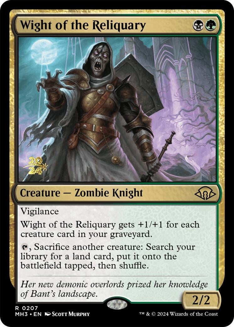 Image for Wight of the Reliquary (Prerelease Cards) (207) - Magic: The Gathering