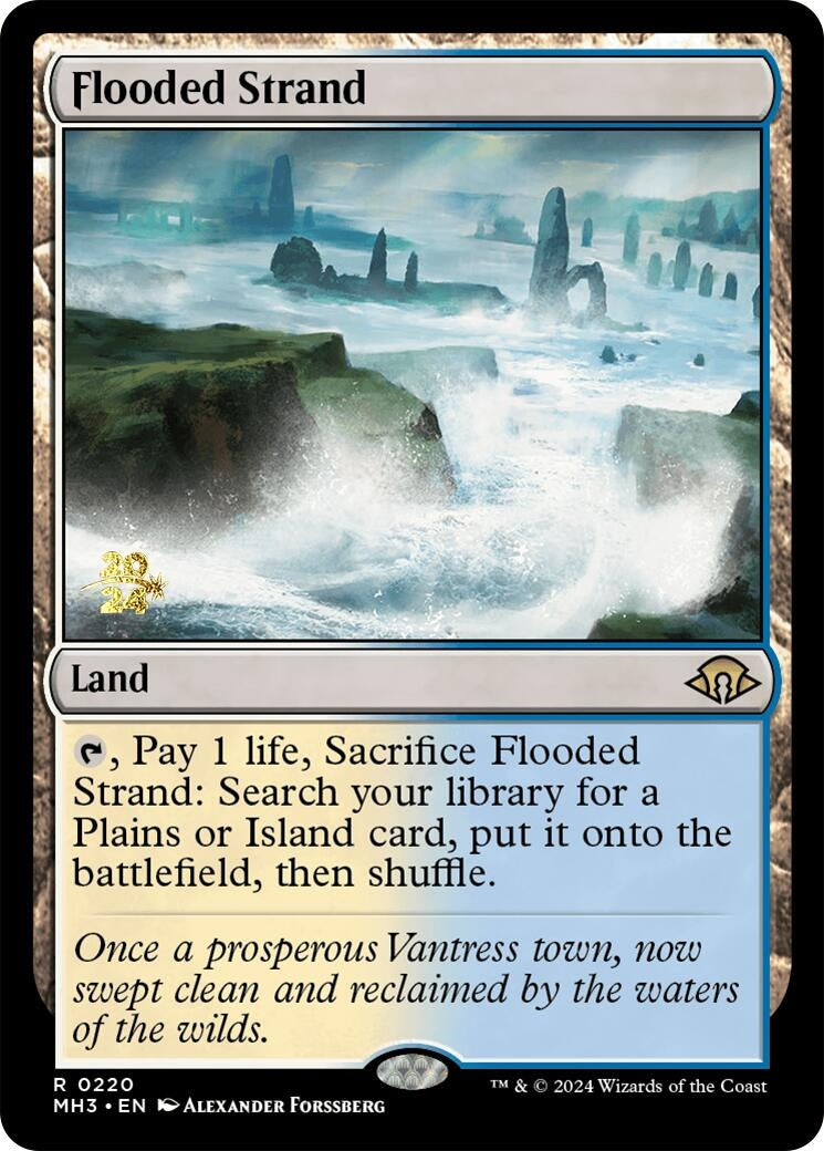 Image for Flooded Strand (Prerelease Cards) (220) - Magic: The Gathering