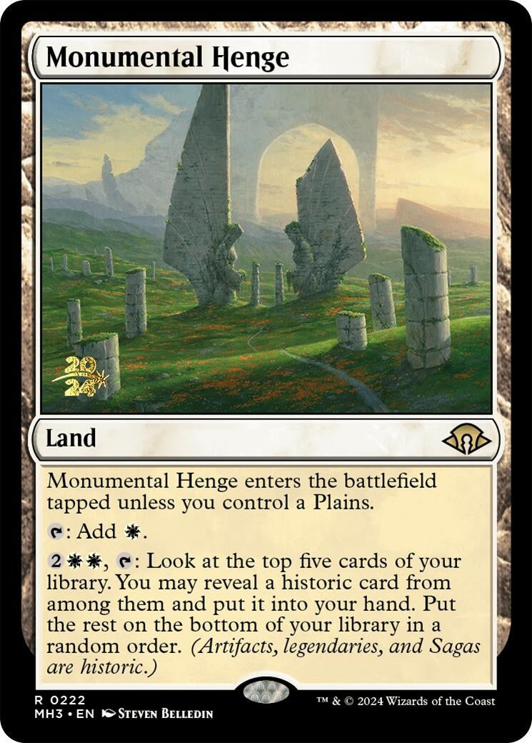 Image for Monumental Henge (Prerelease Cards) (222) - Magic: The Gathering