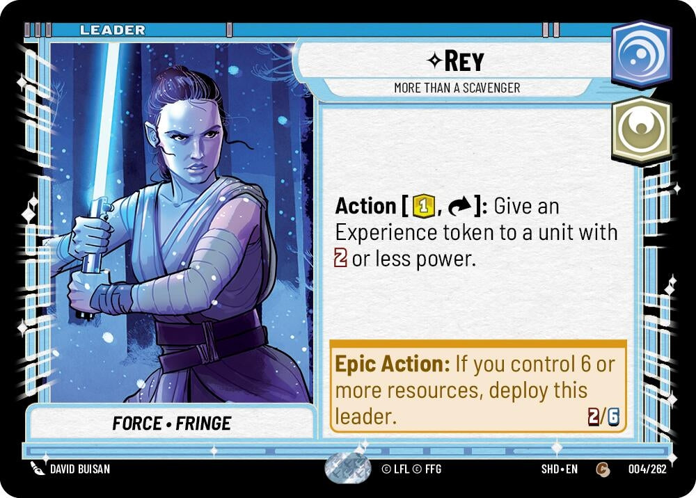 Image for Rey - More Than a Scavenger (Shadows of the Galaxy) (004/262) - Star Wars: Unlimited