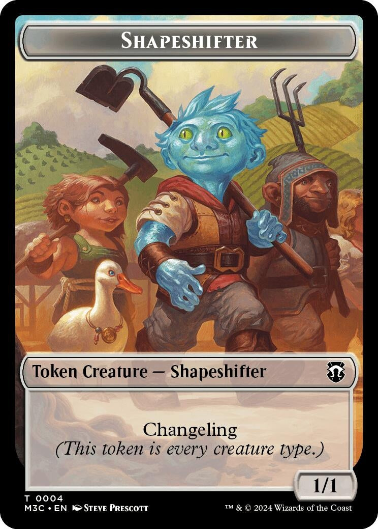 Image for Shapeshifter (0004) // Copy Double-Sided Token (Commander: Modern Horizons 3) (4 // 1) - Magic: The Gathering