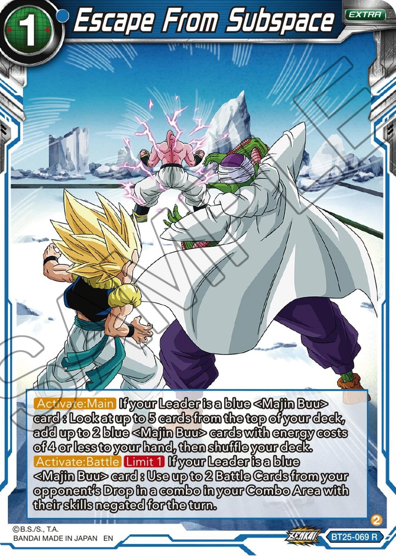 Image for Escape From Subspace (Legend of the Dragon Balls) (BT25-069) - Dragon Ball Super: Masters