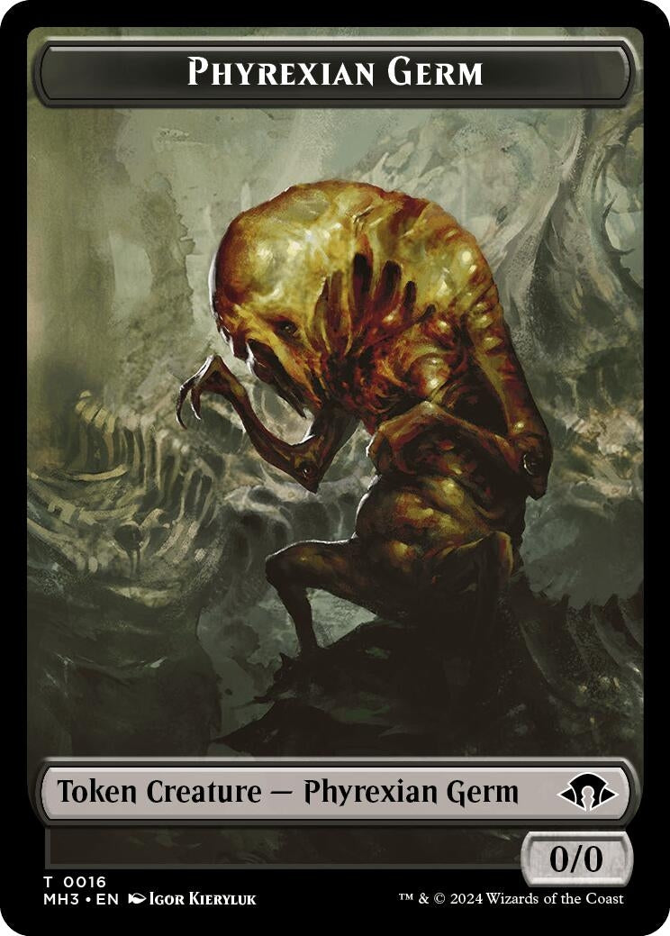 Image for Phyrexian Germ // Kraken Double-Sided Token (Modern Horizons 3) (16 // 11) - Magic: The Gathering