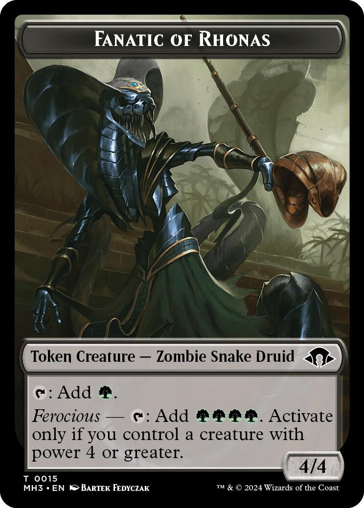 Image for Fanatic of Rhonas Token (Modern Horizons 3) (15) - Magic: The Gathering