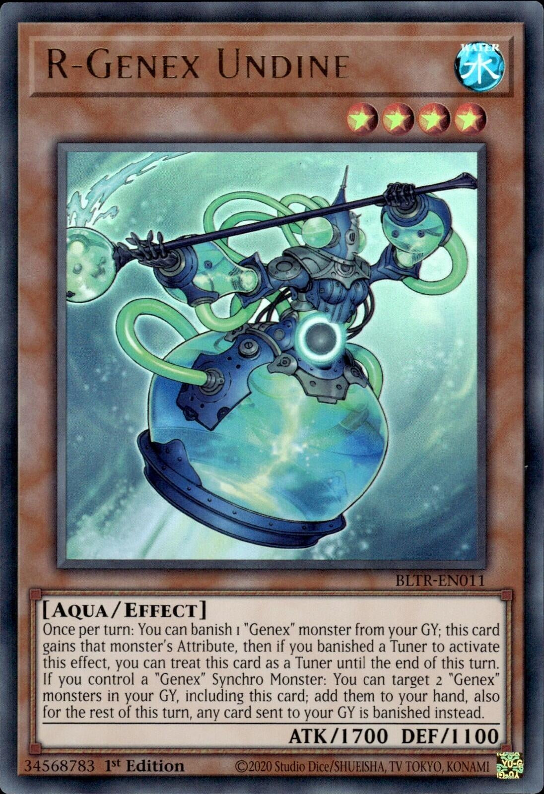 Image for R-Genex Undine (Battles of Legend: Terminal Revenge) (BLTR-EN011) - YuGiOh