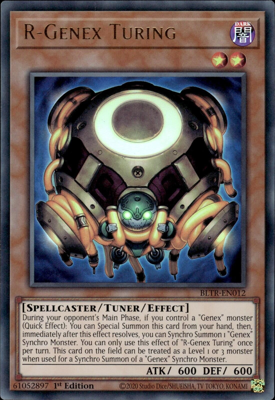 Image for R-Genex Turing (Battles of Legend: Terminal Revenge) (BLTR-EN012) - YuGiOh
